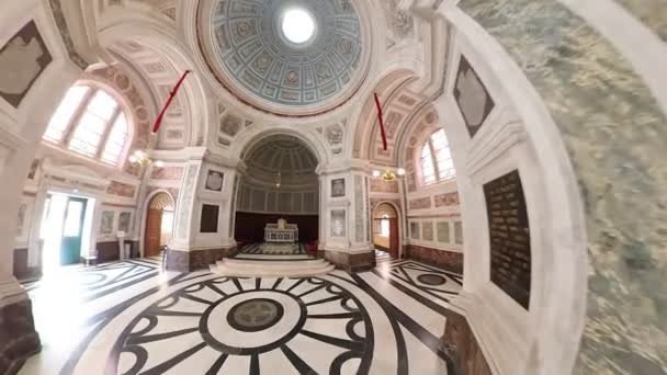 Ajaccio Corsica France June 2022 Aerial View Interior Imperial Chapel — Vídeos de Stock