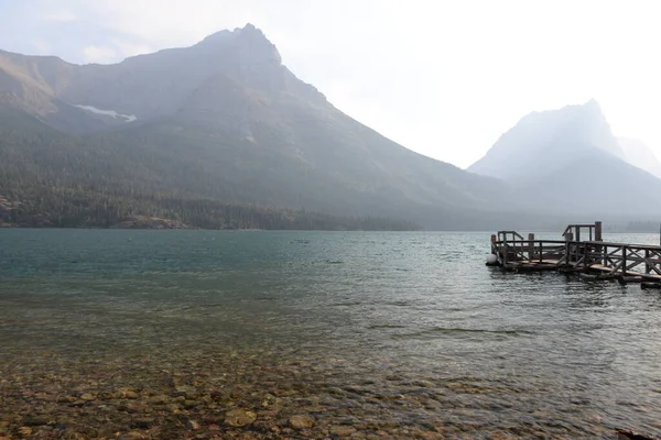 Saint Mary Lake Trail Glacier National Park Usa — Foto de Stock