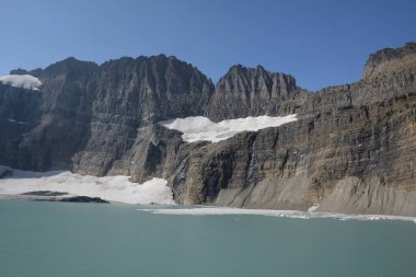 Many Glacier trail in Glacier National Park USA