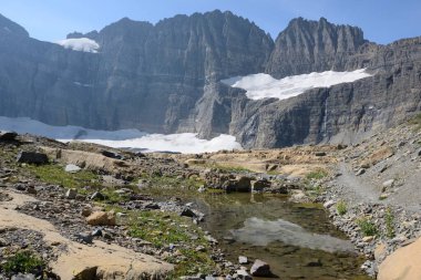 Many Glacier trail in Glacier National Park USA