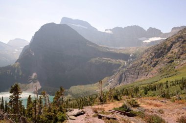 Many Glacier trail in Glacier National Park USA