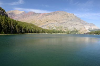 Many Glacier trail in Glacier National Park USA