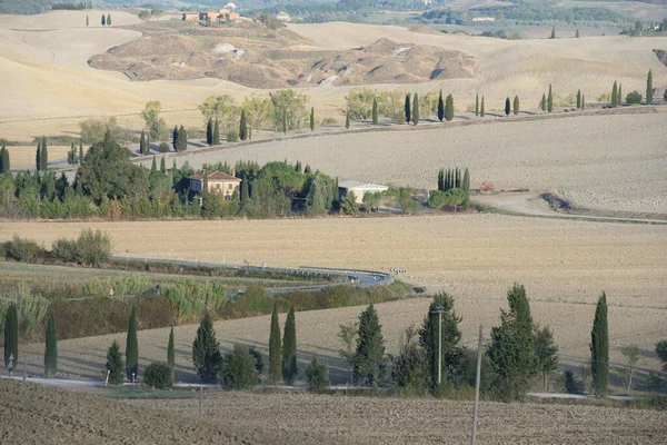 Landscape Tuscany Fields Italy — ストック写真