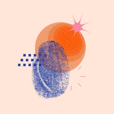 Evrensel eğilim dokulu geometrik şekiller parlak ve kalın elementlerle yan yana dizilmiştir. Dergi, broşür, reklam panosu, satış için tasarım nesneleri