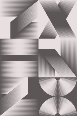 Geçiş efektli soyut geometrik vektörsüz şablon. Geometrik kompozisyon, web tasarımı için kullanışlı, kartvizit, davet, poster, tekstil baskısı, arkaplan.