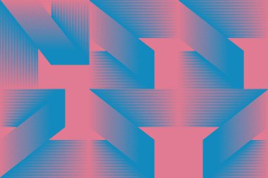 Geçiş Efektli Soyut Geometrik Vektör Deseni Arkaplanı. Geometrik Bileşim, Web Tasarımı, İş Kartı, Davetiye, Poster, Tekstil Yazısı İçin Kullanışlı.