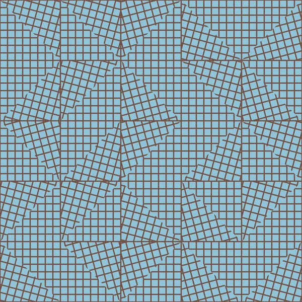 Abstrakt Mosaik Konstverk Design Med Enkla Former Och Figurer Geometrisk — Stock vektor