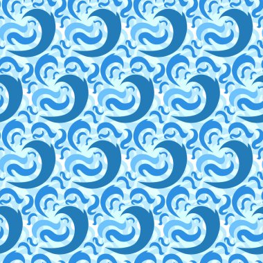 art wave seamless pattern
