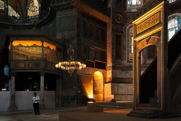 이스탄불 2013 Interior View Hagia Sophia Constantintors — 스톡 사진