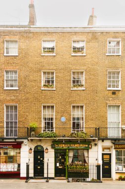 Londra, Birleşik Krallık; 16 Mart 2011: Londra 'daki 221b Baker Caddesi' ndeki ünlü dedektif Sherlock Holmes 'un ofisi ve evi.