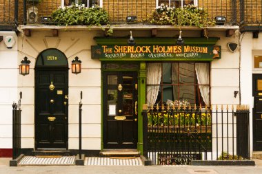 Londra, Birleşik Krallık; 16 Mart 2011: Londra 'daki 221b Baker Caddesi' ndeki ünlü dedektif Sherlock Holmes 'un ofisi ve evi.