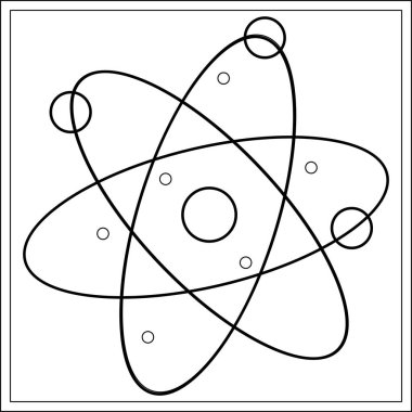Kimya laboratuvarı. Bilim ve biyoloji atomların sembolüdür..