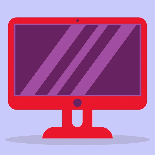 Computer monitor display. Computer monitor display with a blank screen. — Stock Vector