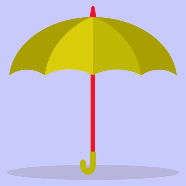 Векторное изображение зонта с плоским дизайном. — стоковый вектор