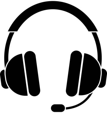 Sembolün siyah silueti beyaz arkaplanda izole edilmiş..