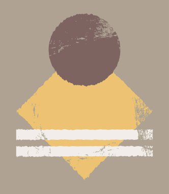 Sanat baskısı için asgari ve doğal çizimler.