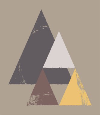 Minimalist geometrik şekiller. Ev dekorasyonu için duvar dekorasyonu.