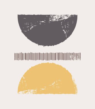 Vector boho duvar izleri. Soyut resimli posterler.