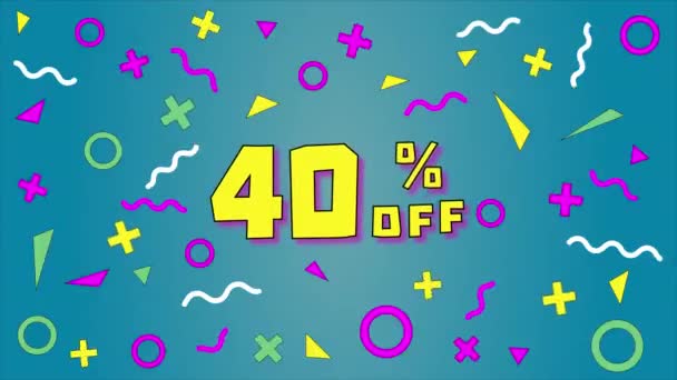 Bright Animation Banner Twenty Percent Discount Special Offer Sales  Promotion — Stock Video © Karyna91 #521877146