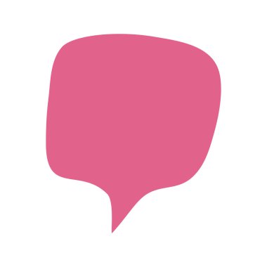 Konuşma bulutu tek element düz vektör çizimi