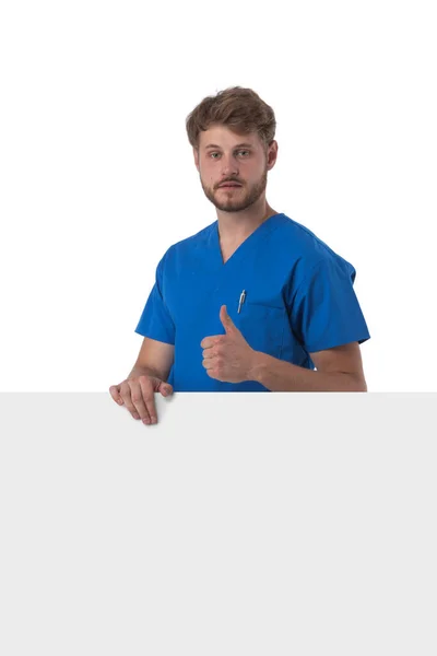 Cuidados Saúde Profissão Conceito Medicina Feliz Sorridente Médico Masculino Enfermeira — Fotografia de Stock
