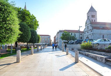 Hırvatistan 'ın Zadar kentindeki antik bina.