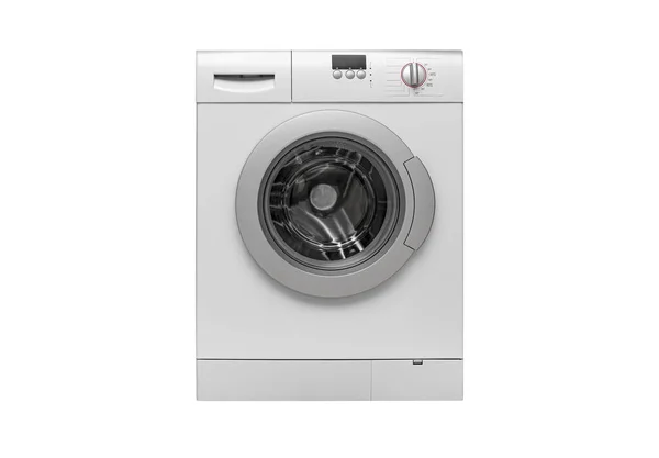 Máquina de lavar isolado no fundo branco . — Fotografia de Stock