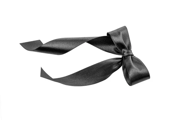 The bow is black on a white background. — Stock Photo, Image