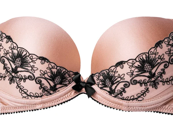 Bella Sexy Reggiseno Donna Uno Sfondo Bianco — Foto Stock