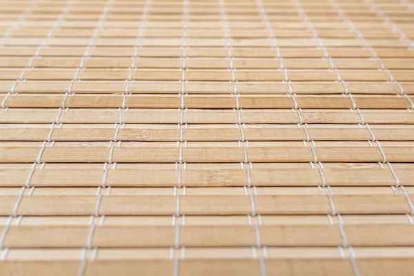 Tovaglia Legno Bambù Arredamento Cucina Modello Chiaramente Visibile — Foto Stock