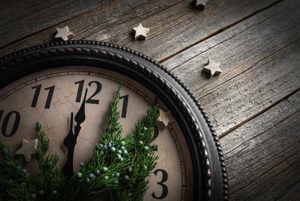 Horloge Montre Minuit Décorations Nouvel — Photo