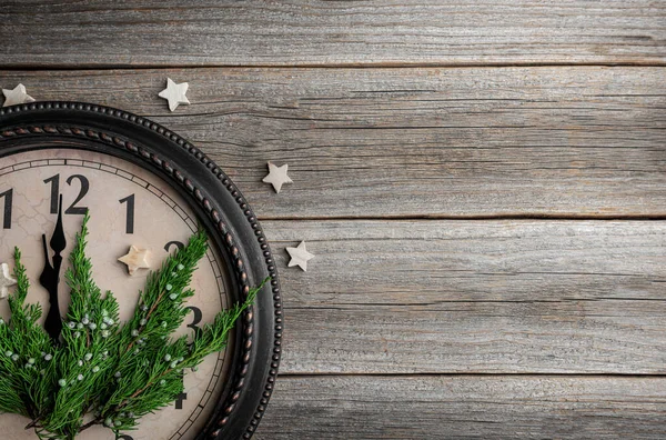 Horloge Montre Minuit Décorations Nouvel — Photo