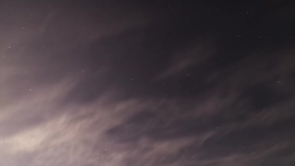 游戏中时光倒流的夜空 — 图库视频影像