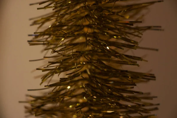Decorazioni Natalizie Scintillanti Sull Albero Natale — Foto Stock