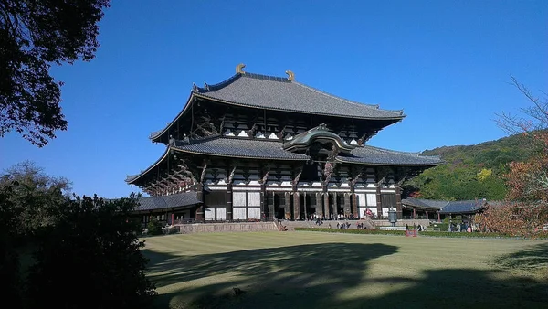 Explorando Templos Torno Nara Japão — Fotografia de Stock