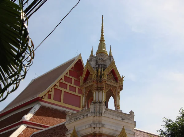 Détendre Sous Soleil Les Flèches Temple Ayutthaya Thaïlande — Photo