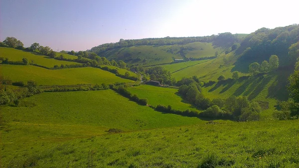 Dunstige Sonnige Sommertage South Devon — Stockfoto