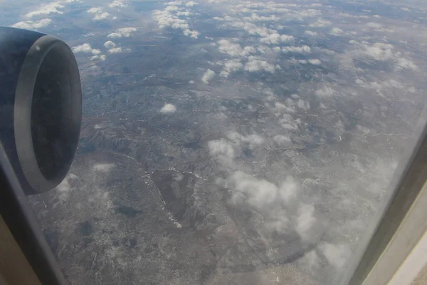 Siberian Landscapes Viewed Plane Passing Overhead — Stock Photo, Image