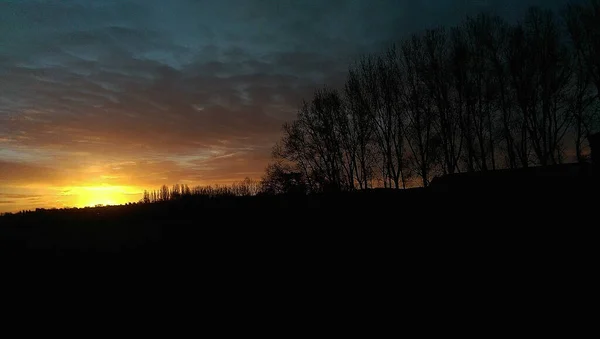 Alba Sul Fiume Lea All Inizio Della Primavera Appena Fuori — Foto Stock