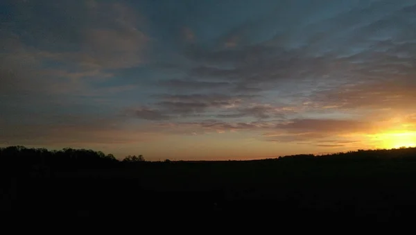 Amanecer Sobre Río Lea Principios Primavera Las Afueras Hertford — Foto de Stock