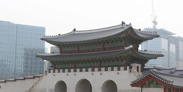 Güney Kore Seul Çatıları Ufuk Çizgisi — Stok fotoğraf