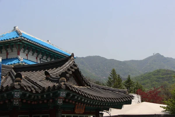 Dächer Und Skyline Von Seoul Südkorea — Stockfoto