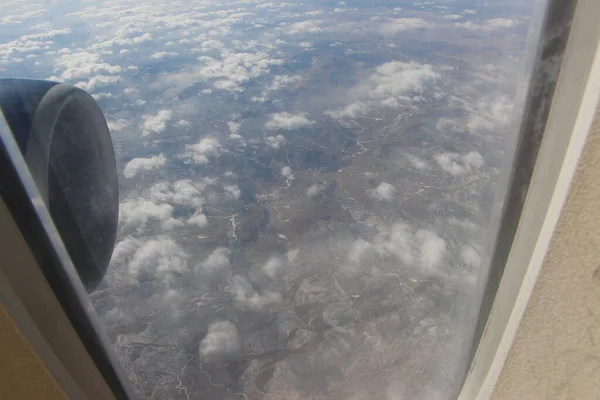 Paesaggi Siberiani Visti Aereo Che Passa Sopra Testa — Foto Stock