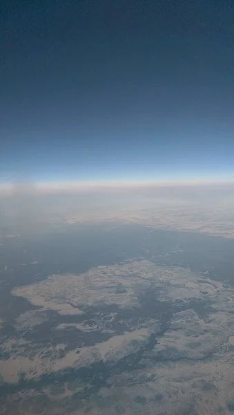 Siberian Landscapes Viewed Plane Passing Overhead — Stock Photo, Image