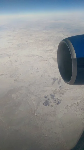 Paisagens Siberianas Vistas Avião Que Passa Por Cima — Fotografia de Stock