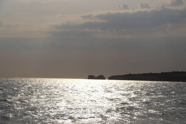 日落西山的时候 普贝克岛的海滩 — 图库照片
