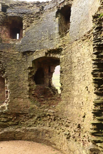 Ruínas Castelo Longtown Herefordshire Imagem De Stock