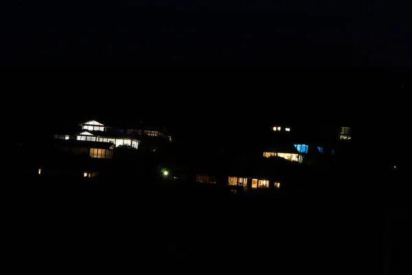 Silhouettes Lighting Night Studland Bay Isle Purbeck — Stock Photo, Image