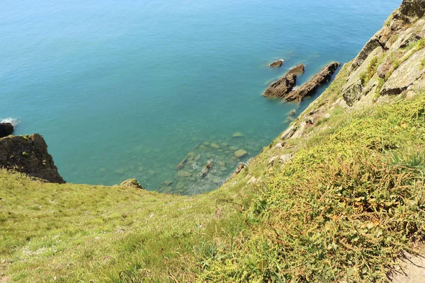 Vagues Écrasant Contre Côte Nord Devon — Photo