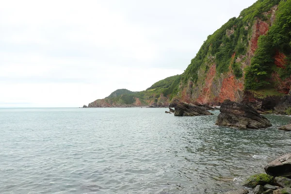 Waves Crashing North Devon Coast — ストック写真